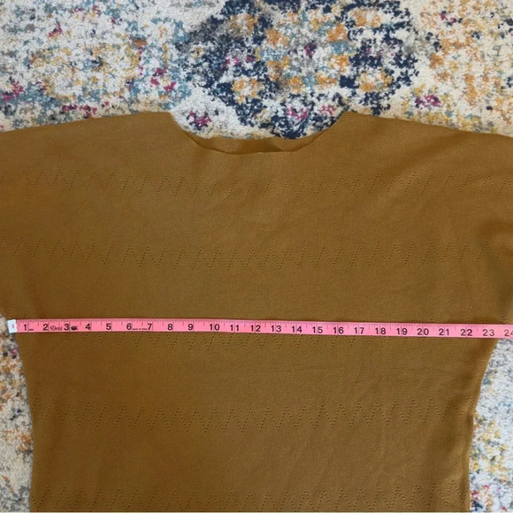 Vila Milano Women’s Yellow/Gold Wool Blend Ribbed Sweater Size XL - Picture 9 of 11